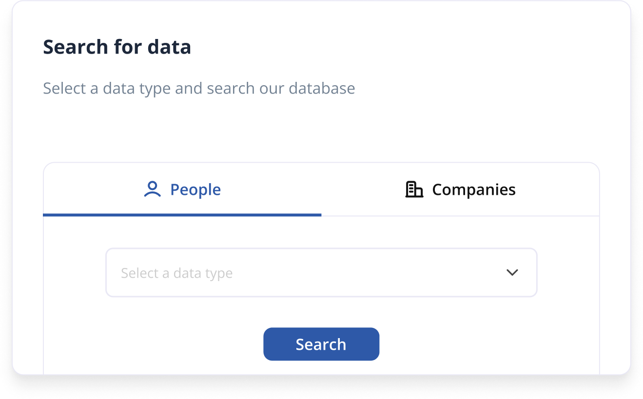 Access detailed information on any person or company infozen